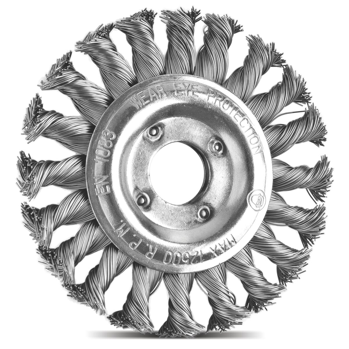 ESCOVA CIRCULAR ENTRANÇADA ACO CARBONO